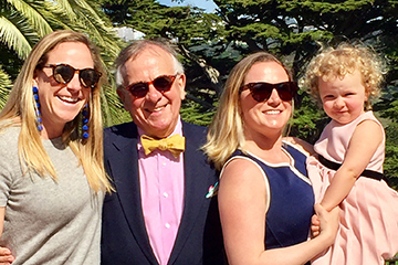 Catherine Gouge ’04 and family. Links to her story